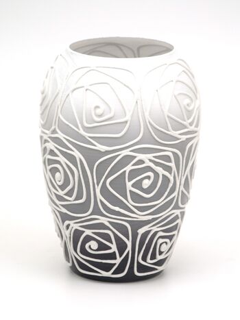 Vase en verre peint à la main pour fleurs 9381/200/sh120.2 | Vase de table Bud hauteur 20 cm 5