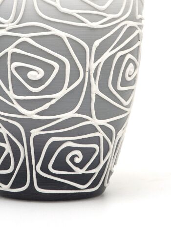 Vase en verre peint à la main pour fleurs 9381/200/sh120.2 | Vase de table Bud hauteur 20 cm 6