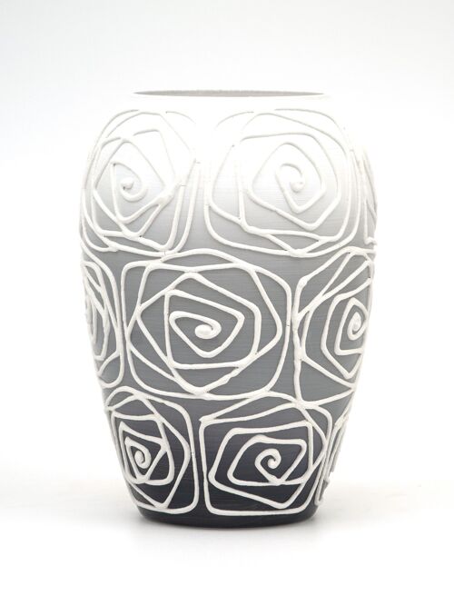 Handpainted glass vase for flowers 9381/200/sh120.2 | Bud table vase height 20 cm