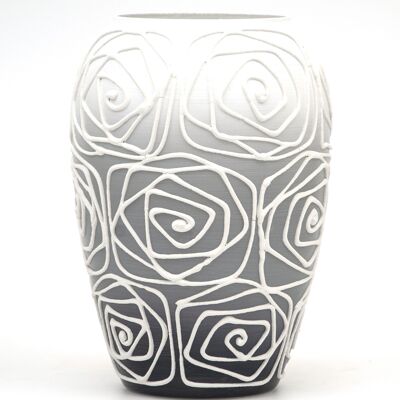 Vase en verre peint à la main pour fleurs 9381/200/sh120.2 | Vase de table Bud hauteur 20 cm
