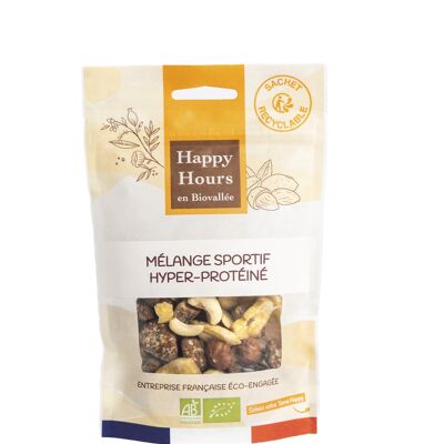 Bolsa de mezcla deportiva hiperproteica orgánica (caja de 8 sobres de 115 g)