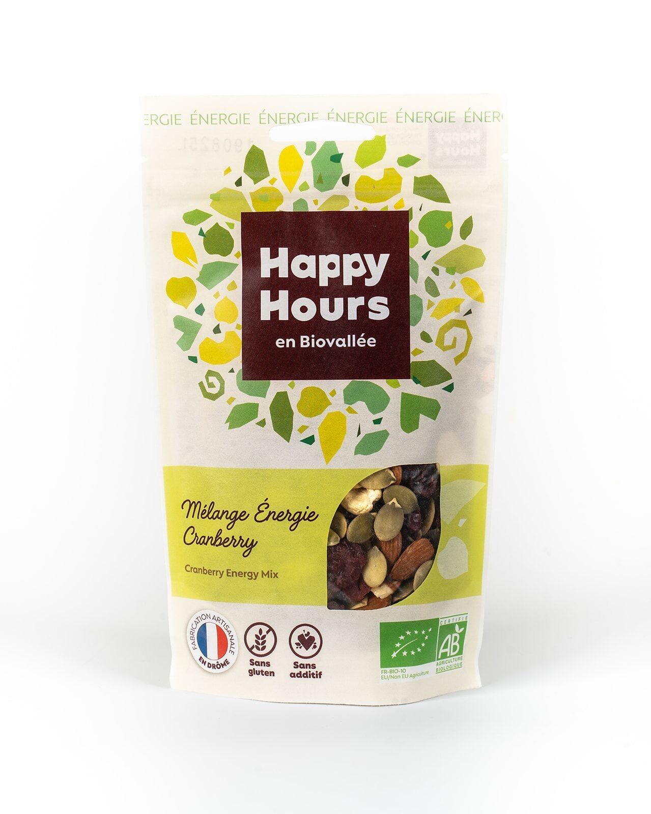 Busta di mix energetico al mirtillo rosso biologico - 115 g