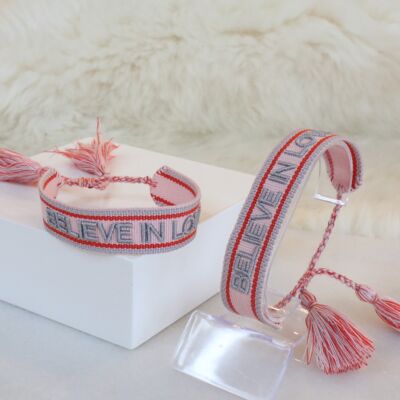 Believe in love Statement Armband