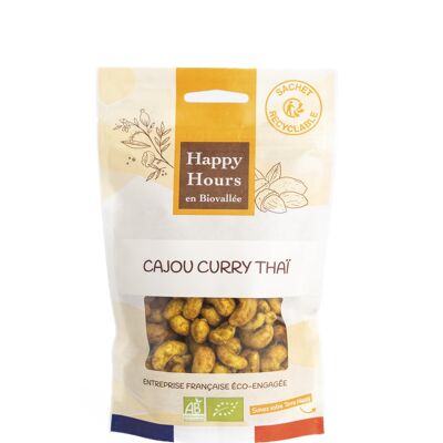 Sachet Cajou Curry Thai Bio (carton 8 sachets de 115g)