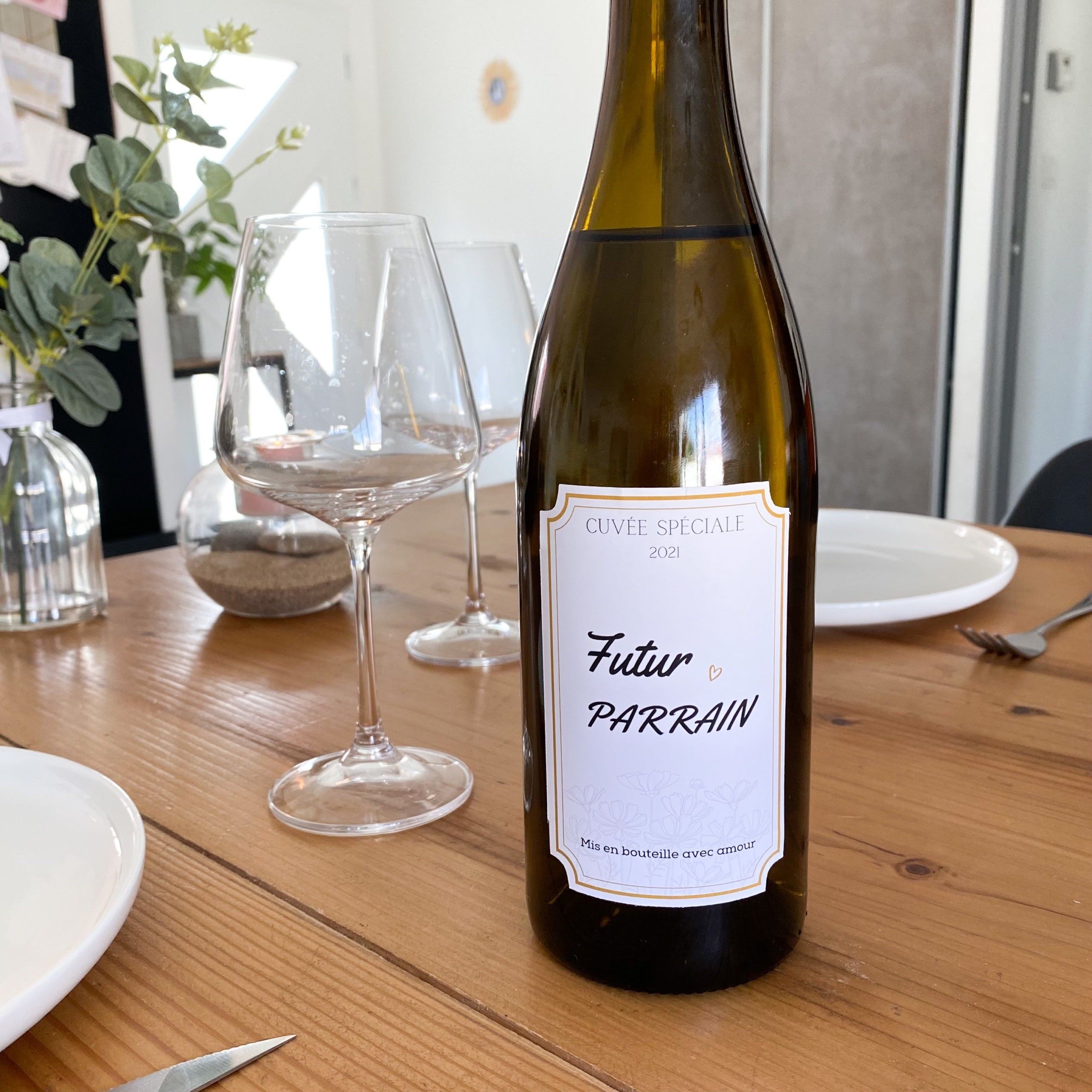 Etichetta del vino "Fiore".