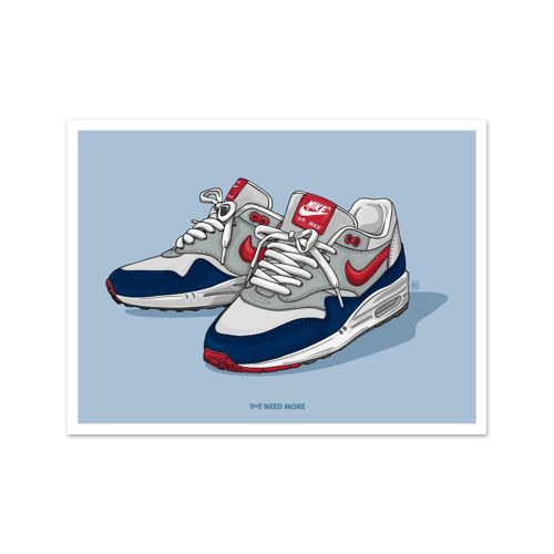 Need More Air Max 1 Chilli Art Print