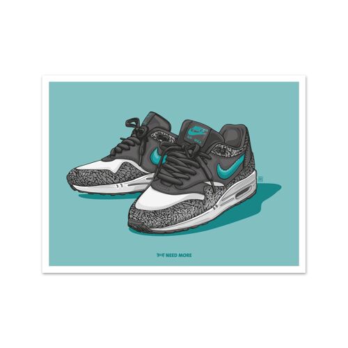 Need More Air Max 1 Atmos Elephant Art Print