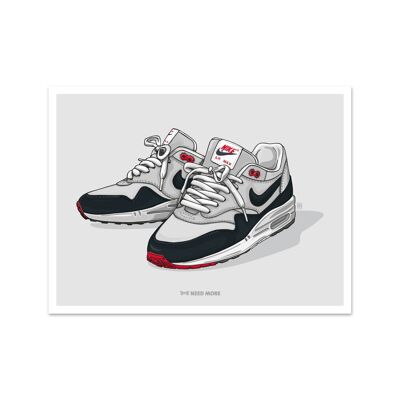 Need More Air Max 1 Obsidian Art Print