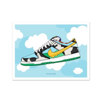 Besoin de plus Nike SB Dunk Low Ben & Jerry's Impression artistique