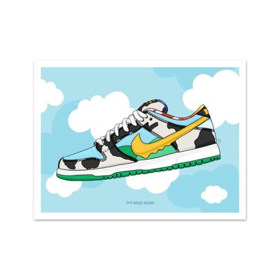 Need More Nike SB Dunk Low Ben & Jerry’s Art Print