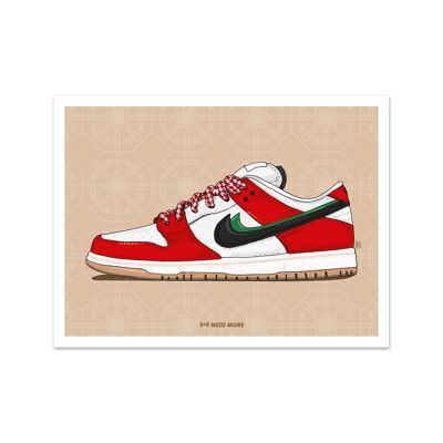 Need More Nike SB Dunk Low Habibi Art Print