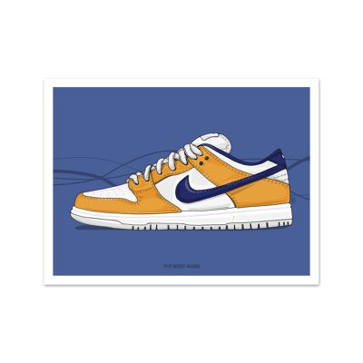 Need More Nike SB Dunk Low Laser Art Print