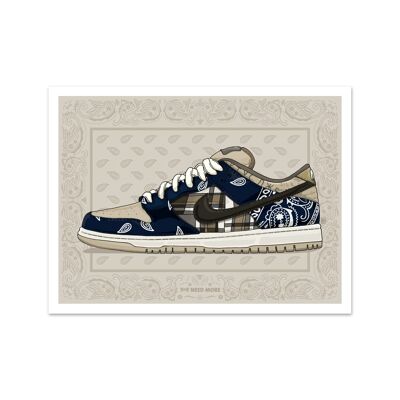 Hai bisogno di più Nike SB Dunk Low Travis Scott Cactus Jack Art Print