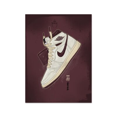 Nome Air Jordan 1 A Ma Maniere Art Print