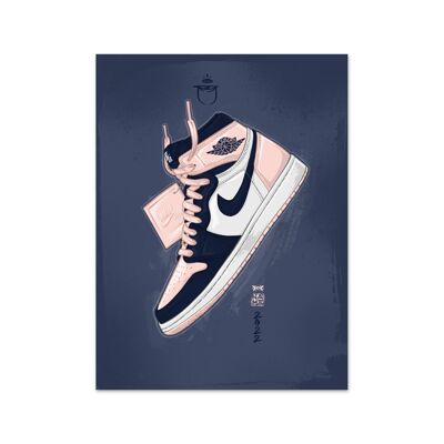 Nombre Air Jordan 1 Atmósfera Lámina artística