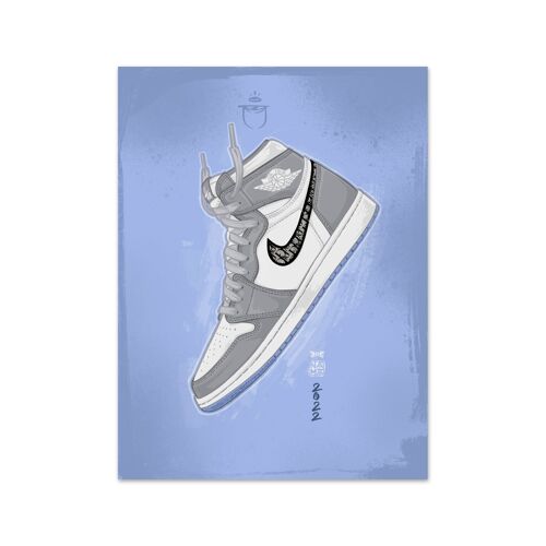 Name Air Jordan 1 Dior Art Print