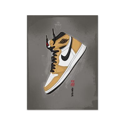 Nombre Air Jordan 1 Novato del año Lámina artística