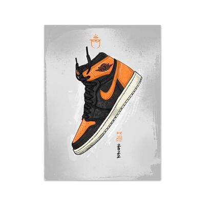 Name Air Jordan 1 Shattered Backboard 3.0 Art Print