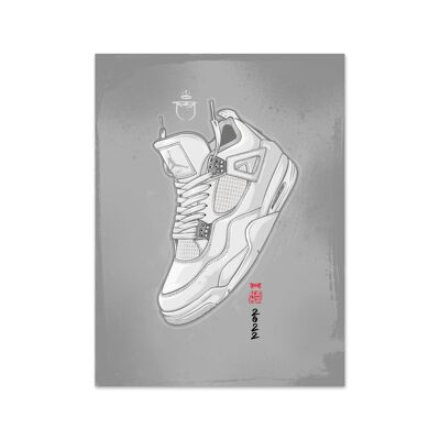 Nombre Air Jordan 4 Pure Money Lámina artística