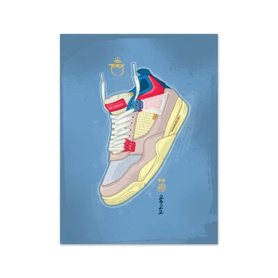 Name Air Jordan 4 Union Guave Ice Art Print