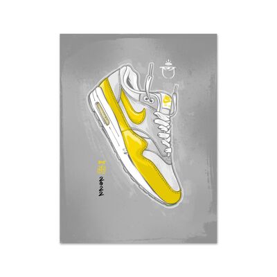 Name Air Max 1 Bright Yellow Art Print