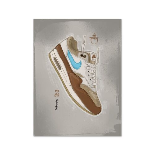 Name Air Max 1 Crepe Hemp Art Print