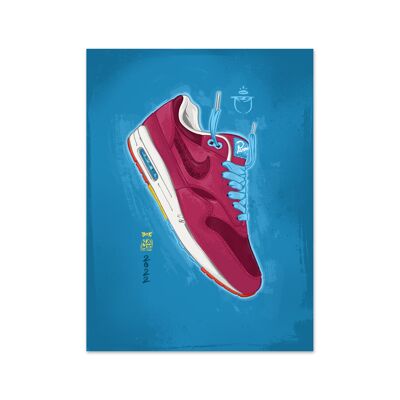 Name Air Max 1 Cherrywood Art Print Art Print