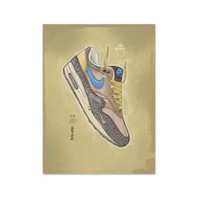 Name Air Max 1 Cobblestone Art Print