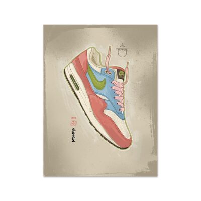 Nome Air Max 1 Madder Root Art Print