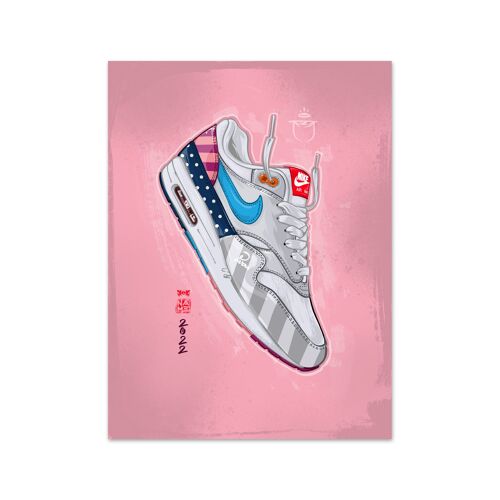 Name Air Max 1 Parra Cloud Art Print