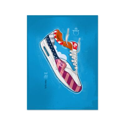 Name Air Max 1 Parra Cloud F&F Kunstdruck