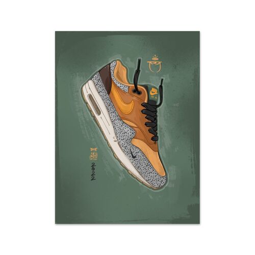 Name Air Max 1 Atmos Safari Art Print