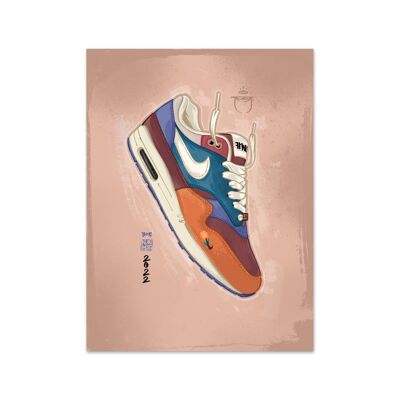 Nome Air Max 1 Won-Ang Orange Art Print