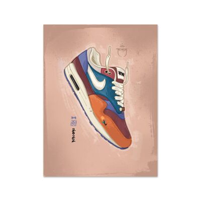 Name Air Max 1 Won-Ang Orange Kunstdruck