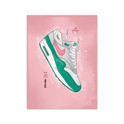 Name Air Max 1 Wassermelone Kunstdruck