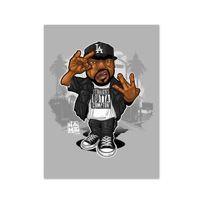 Nombre Ice Cube Lámina artística