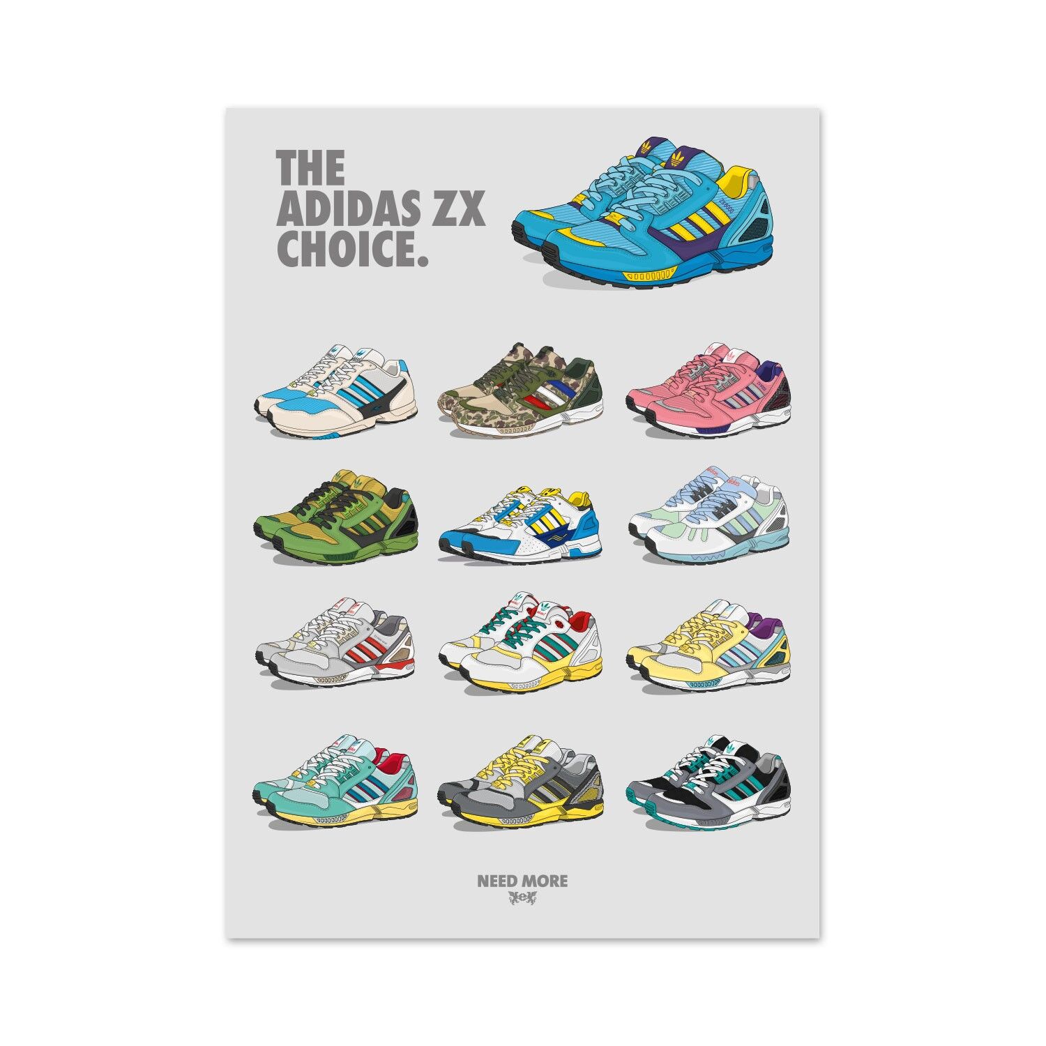 Buy wholesale Need More The Adidas ZX Choice Poster