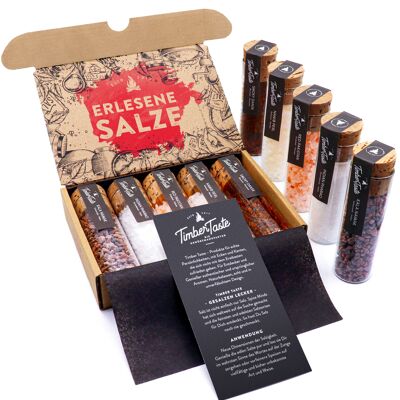 Hand-picked salt set I 5 exquisite salts from all over the world as a perfect spice gift set for hobby cooks and salt lovers