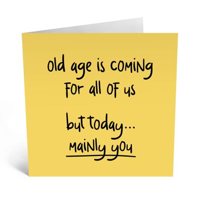 Central 23 - OLD AGE IS COMING