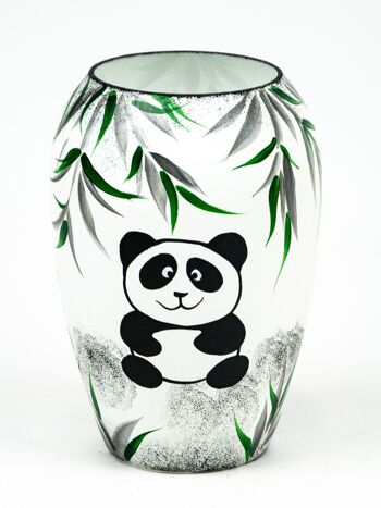 Vase en verre peint à la main pour fleurs 9381/200/sh266 | Vase de table Bud hauteur 20 cm 4