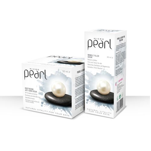 Micronized Pearl Anti-Age Face Set - Cream 50ml & Serum 30ml