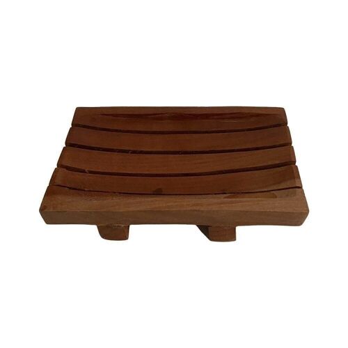 Sapodilla Wood Soap Dish, 10x6cm