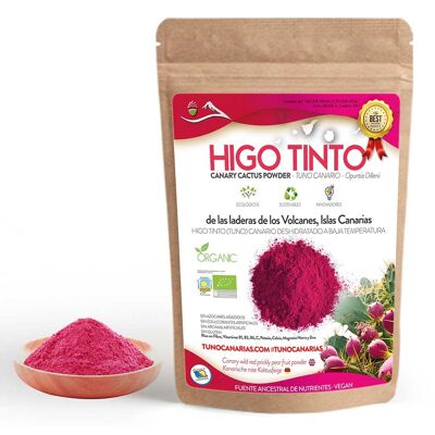 HIGO TINTO Polvo de Tuno Rojo canario deshidratado BIO