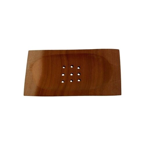 Sapodilla Wood Soap Dish, 12x7cm