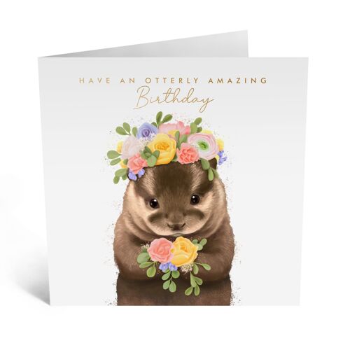 Central 23 - FLORAL OTTER BIRTHDAY