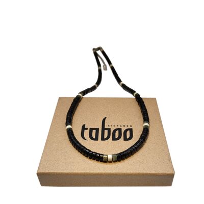 Men's necklace RALPH black/olive