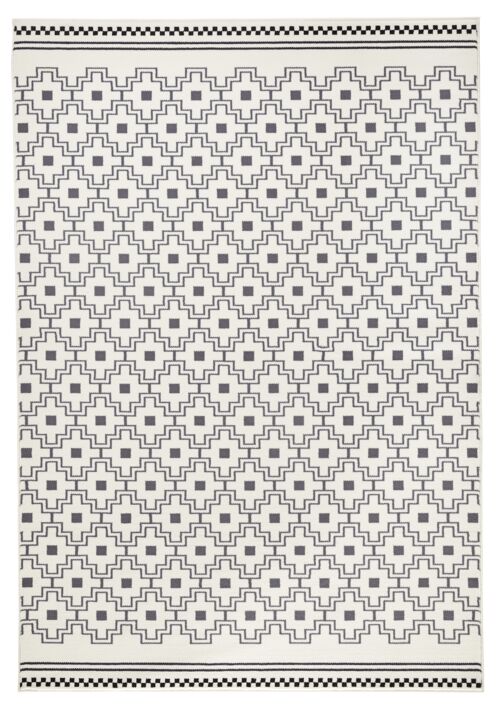 Design Velours Carpet Cubic Capri grey, cream