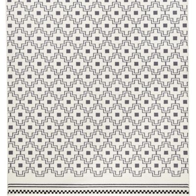Design Velour Carpet Cubic Capri gris, crema