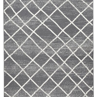 Design Velor Carpet Rhombe Capri grey, cream