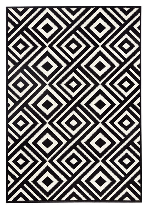 Design Velours Carpet Art Capri black, cream